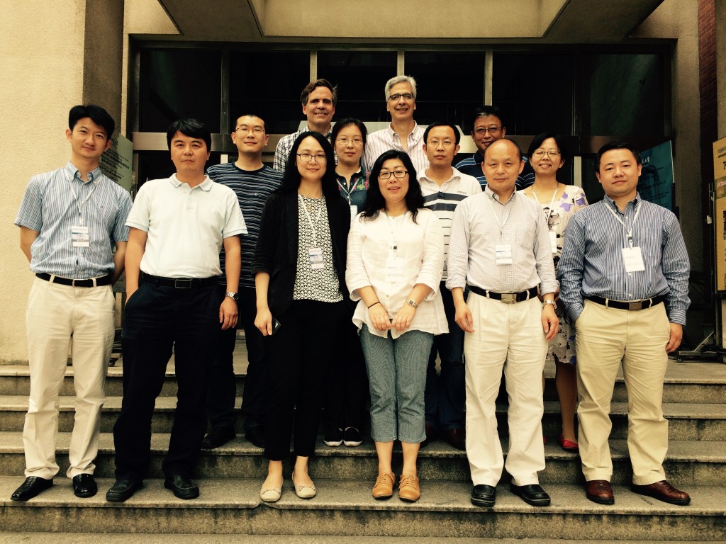 Left to right: Bai Chunxiao (Zhejiang University), Zhang Wei (Fudan University), Li Shangjun (Shanghai Normal University), Chen Wei (Zhejiang University), Chris Francese, Xiong Ying (Nanjing University), Jinyu Liu (DePauw University), Marc Mastrangelo, Xu Xiaoxu (Renmin University of China), Zhang Qiang (Northeast Normal University), Huang Yang (Fudan University), Liu Chun (Peking University), Wang Shaohui (Northeast Normal University)